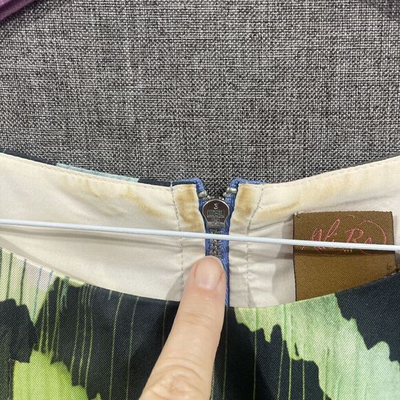 Ali Ro Anthropologie Womens 6 Shift Dress Lined Abstract Artsy Tribal Boho Silk - Picture 2 of 10